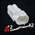 2 Pin auto injector connector rear license plate lamp Clearance Lamp Plug 90980-11156 6189-0031 90980-11155 6189-0451 For Toyota