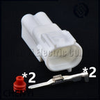 2 Pin auto injector connector rear license plate lamp Clearance Lamp Plug 90980-11156 6189-0031 90980-11155 6189-0451 For Toyota
