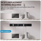 Wall Mounted Track Socket UK US AU EU Standard Usb Portable Power Track Socket Household Removable Extension Socket
