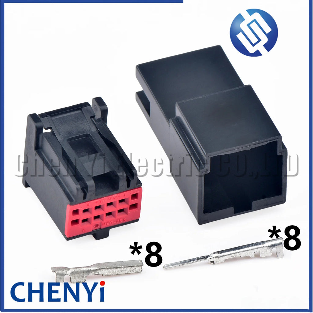 8 Pin female or male Automotive connector Power amplifier Radio harness plug 30700-1080 For Buick Ford Ram