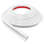 1PC RV Rain Gutter 1/2" Height Drip Rail PVC Rain Strip Roof J Shape Rain Gutter Soft Rubber Strip RV Water Guide Strip