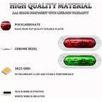 2Pcs Red Green Boat Navigation LED Lights Deck Waterproof Bow Pontoon Lights 12V 24V For Marine Boat Yacht Motorboat