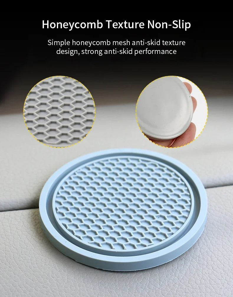 2pcs Cute Bling Car Cup Holder Coaster Mat with Rhinestone for Women Girl Universal Anti Slip Automotive Interior Amagi
