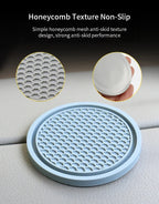 2pcs Cute Bling Car Cup Holder Coaster Mat with Rhinestone for Women Girl Universal Anti Slip Automotive Interior Amagi