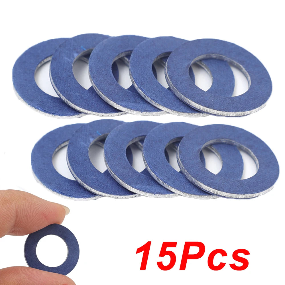 30/1Pcs Car Oil Drain Screw Gasket 90430-12031 Engine Sump Aluminum Seal Gasket for Toyota 12mm Hole Nut Washer Auto Accessories