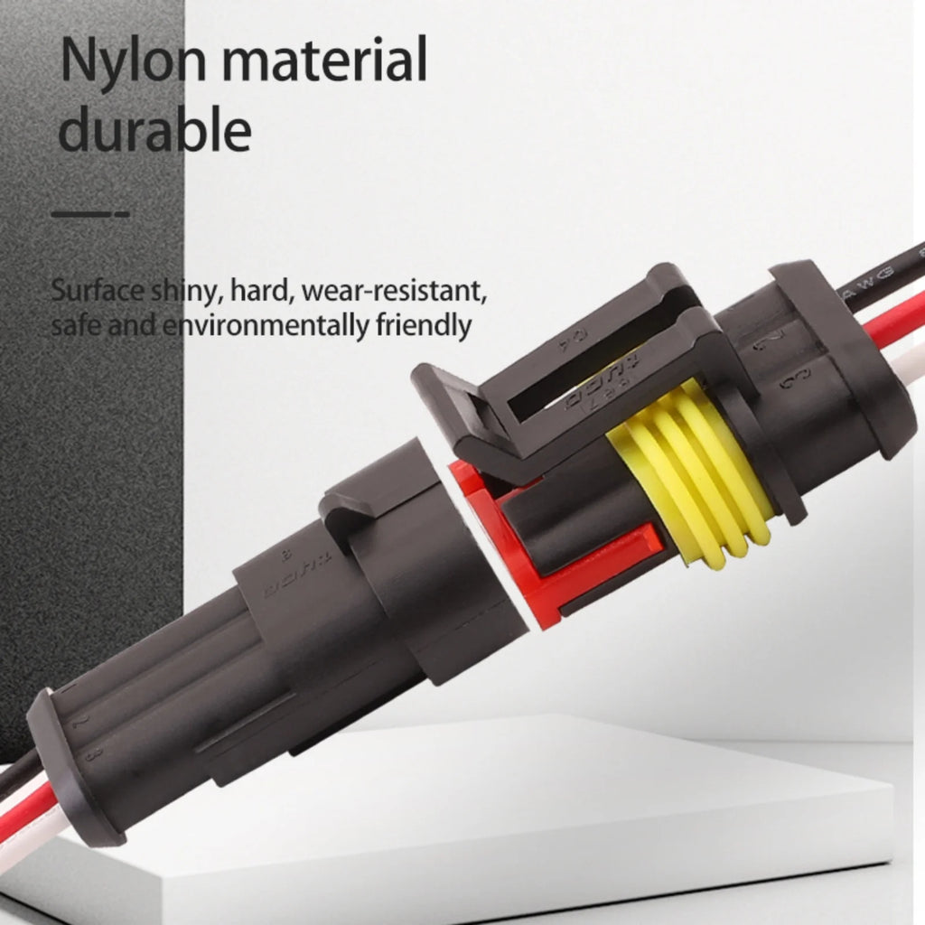 3-PIN Connector Waterproof 1.8mm Series Male Female Connectors Wiring Harness 282105-1 282087-1