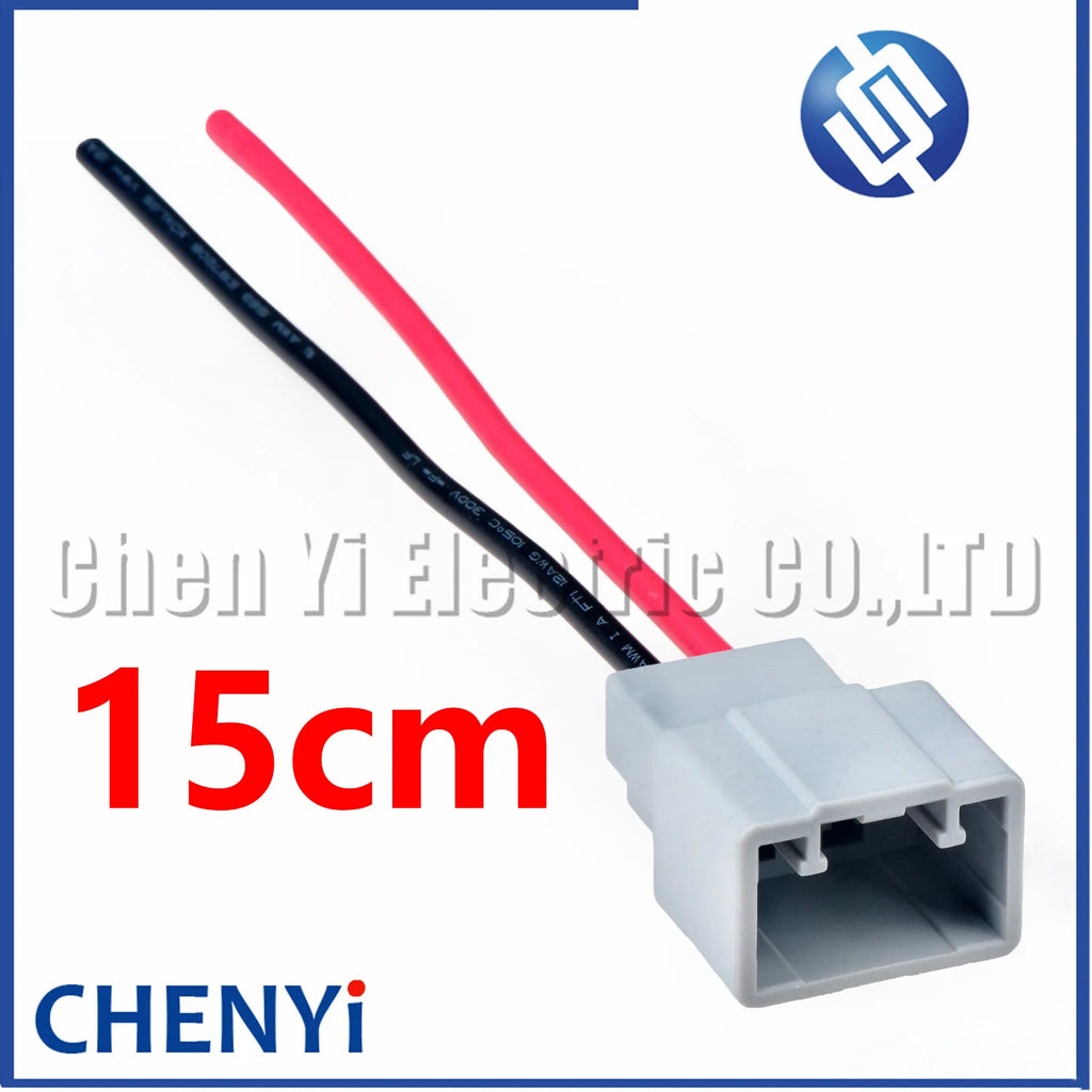 2 Pin 6.3mm Series auto motorcycle wiring harness plug car connector 7283-6458-40 7282-6458-40 For Volvo Toyota Honda Ford