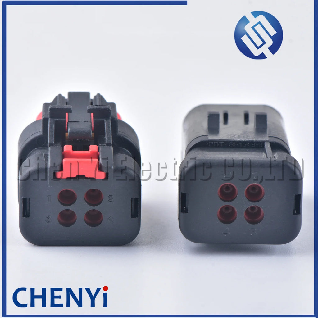 1 set 4 Pin 1.5mm Series male female Auto Waterproof Connector Camshaft Sensor Plug 776487-1 776488-1 For Carter Excavator