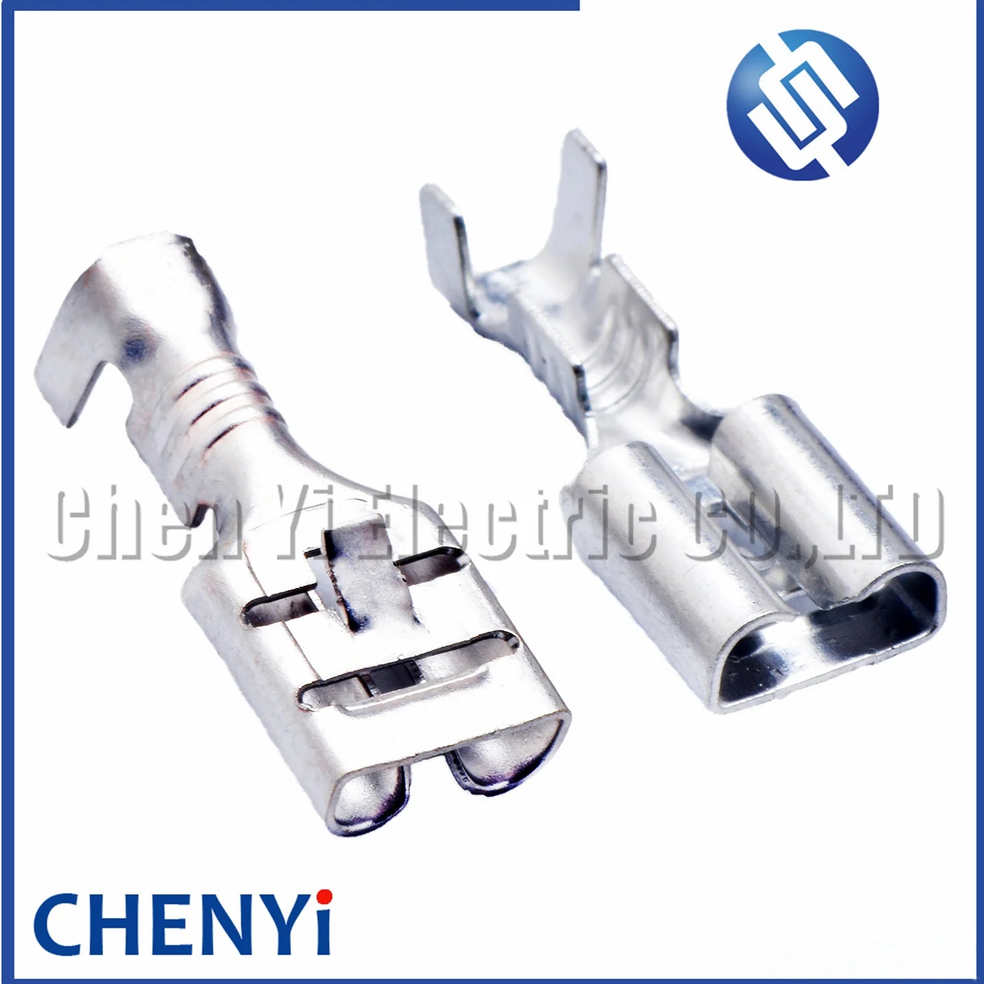 50 Pcs 6.3 series auto wire Brass tin plating terminal For fuse connector crimp loose pins Female terminals