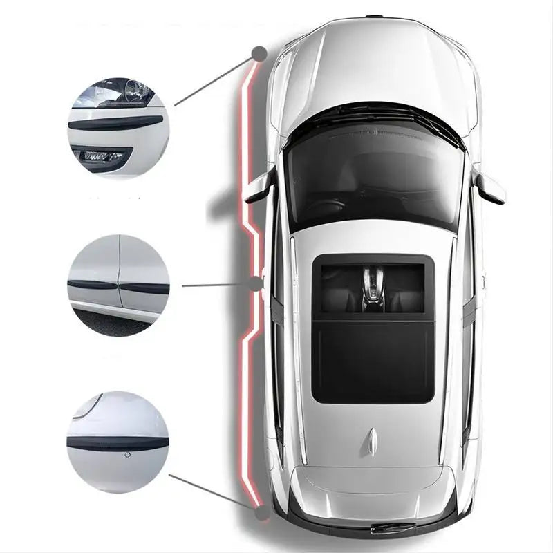 6/4 Piece Universal Front Rear Bumper Corner Protector Guard Car Anti-collision Protection Decoration Strip Car Accessories New