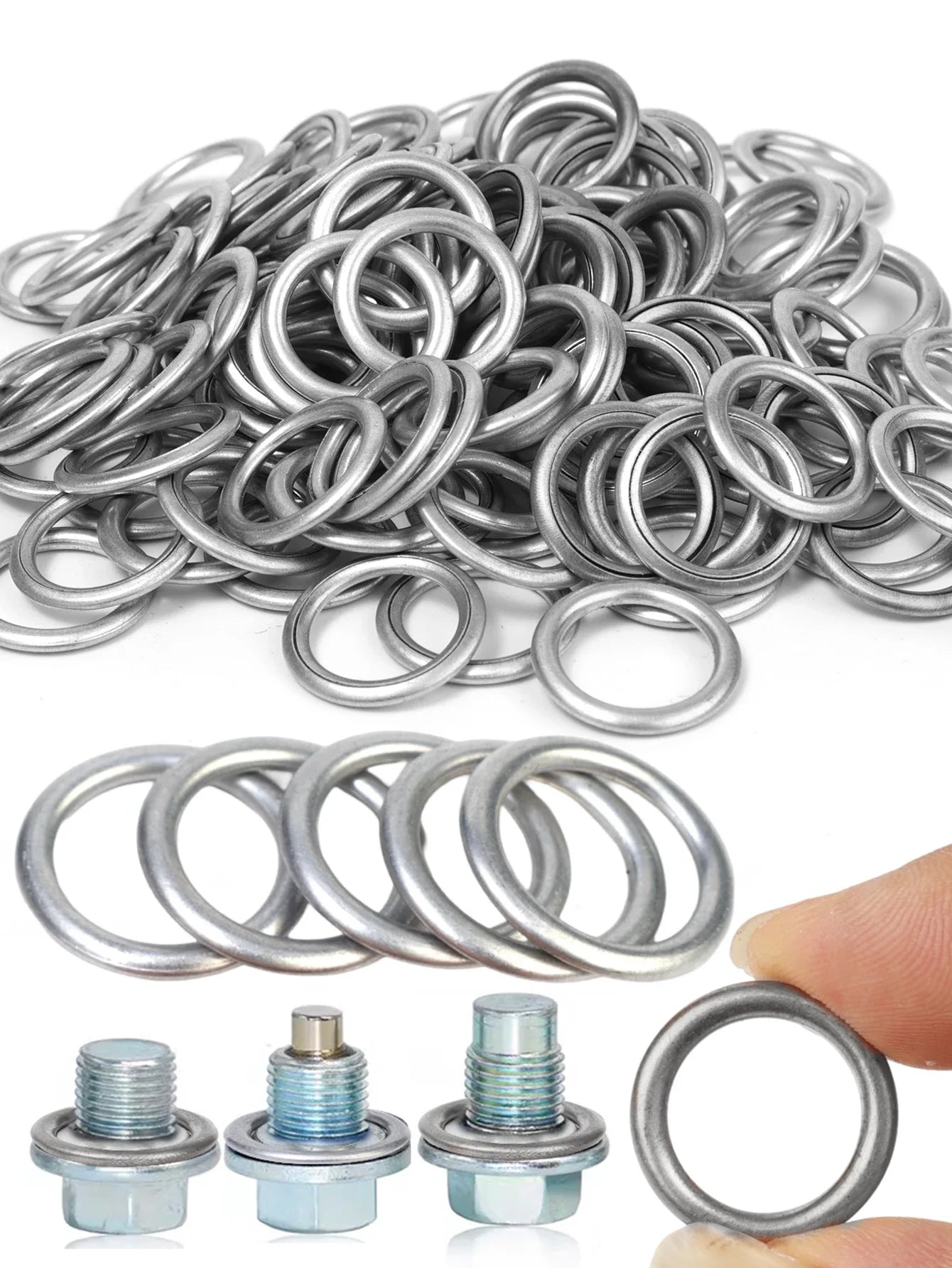 Car Engine Sump Oil Drain Screw Gasket for Volkswagen Maiteng Sprint CC Audi A4LA6L Transmission Oil Drain Plug Gasket