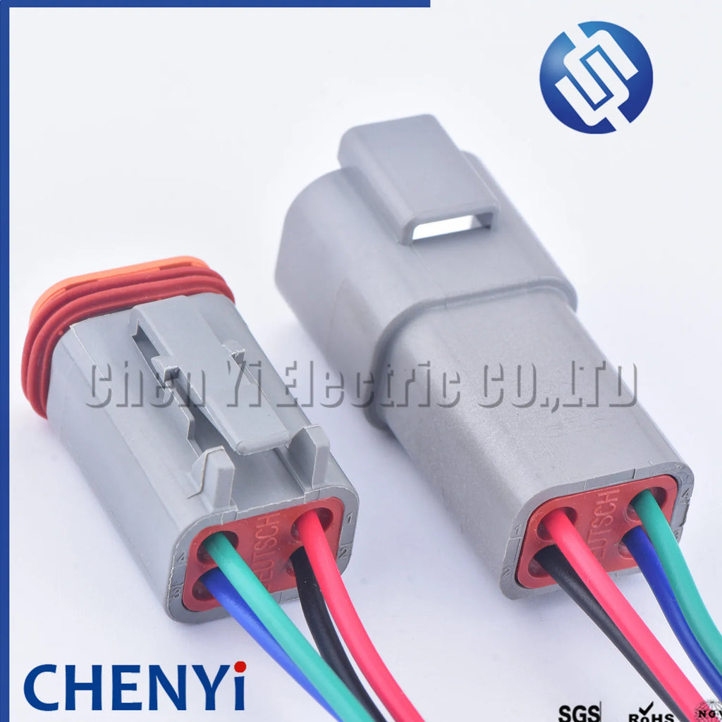 4 Pin male or female Auto Waterproof Connector DT06-4S DT04-4P Automotive Electrical Wire Harness pigtail Plug For Deutsch DT