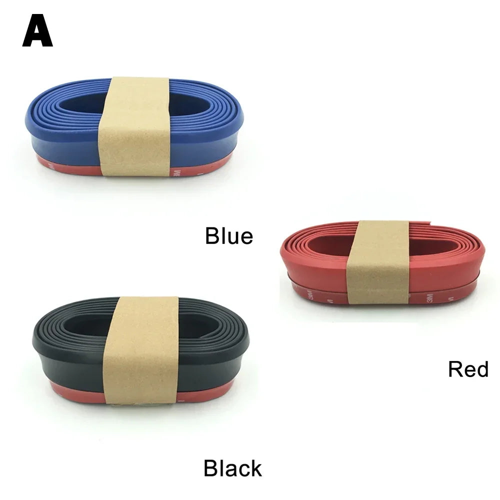 Universal Carbon Fiber Front Bumper Lip Protector Scratch Collision Resistant Easy Screw Installation Premium Look for Car Tools