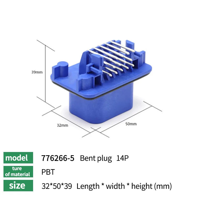 1/5/20 PCS ECU Bent Pin Plug Automotive Waterproof Connector Socket Terminal Male Female PBT 776280/776266/776087/776163