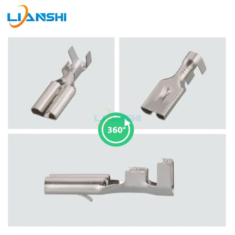 100pcs 7.8 flat plate barbed spring 8245-4060 Cold press plug and pull terminal DJ621-E7.8C