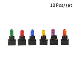 10Pcs T5.5 Led Bulb1.2W Car Interior Lights Dashboard Heating Indicator Wedge Auto Instrument Lamp air conditioning lamp 12V
