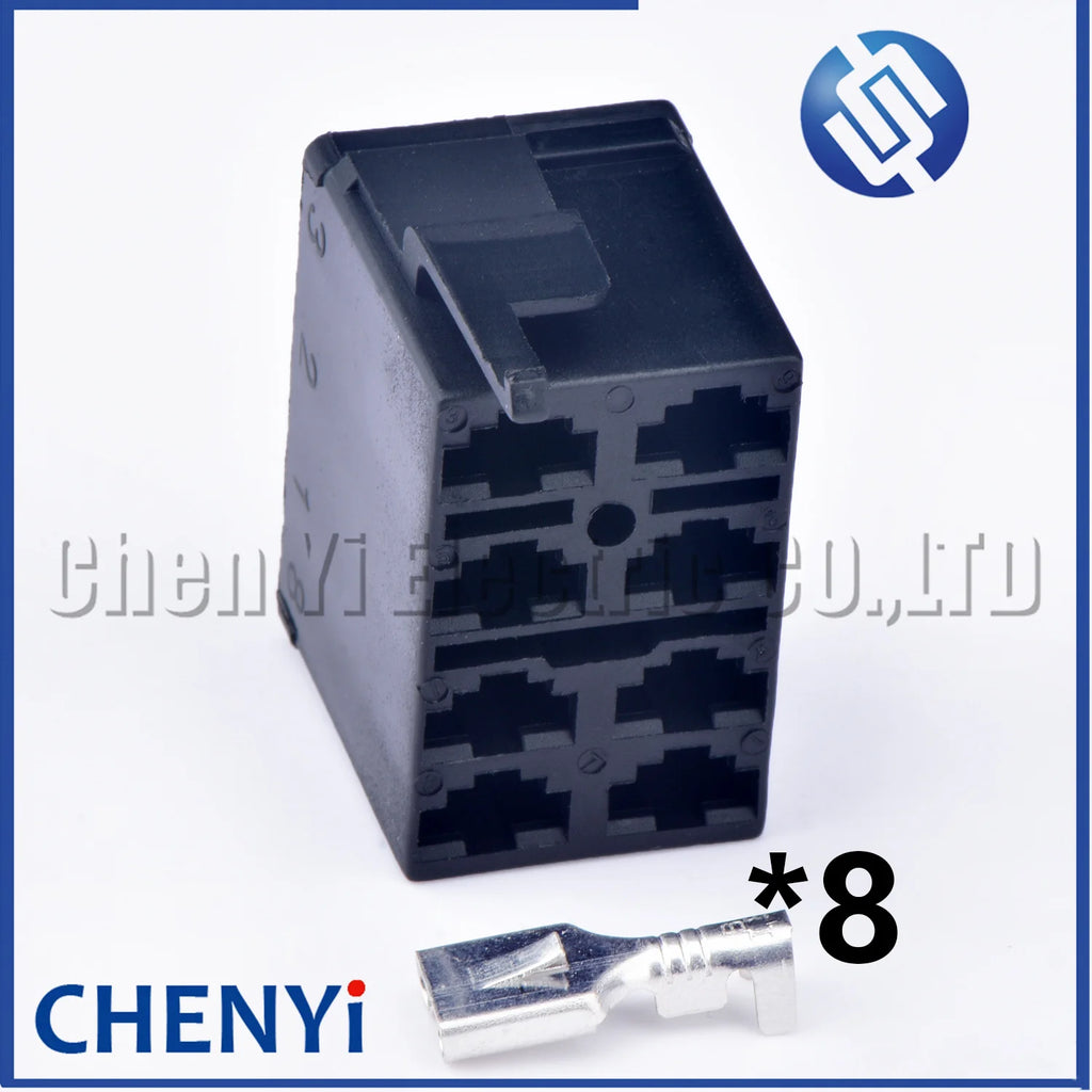 8 Pin connector Rocker Switch Plug Socket with 6.3mm Female Spade Terminals for ARB Carling Switch Connection
