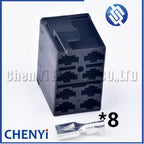8 Pin connector Rocker Switch Plug Socket with 6.3mm Female Spade Terminals for ARB Carling Switch Connection