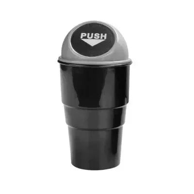 Round Car Trash Can with Lid, Car Garbage Box Car Door Trash Can Fashionable and Creative Water Cup Holder, Storage Bucket Amagi