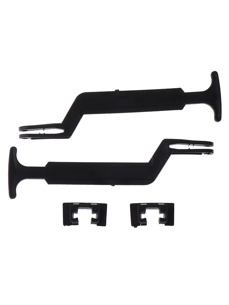 2Pcs/Set Bonnet Hood Release Rod Lock Latch Black Handle Clips 3B0823593 For Volkswage Passat B5 / B5.5 1998-2004