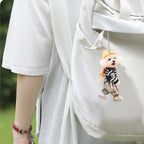 Creative Car Hanging Ornaments Puppy Man Backpack Gifts for Women Men Car Decoration Accessories Keychain Pendant Cute Teddy Dog