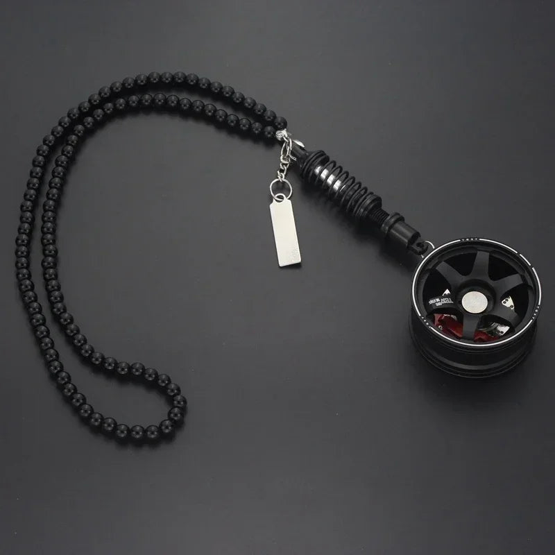 Creative Wheel Hub Brake Shock Absorber Car Pendant Up-market Customization Car Interior Ornaments Accessories Amagi
