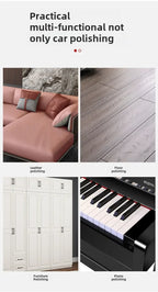 Car Beauty Waxing Machine Automotive Polishing Scratch Repair Small Electric Flat Polishing Machine European Plug Amagi