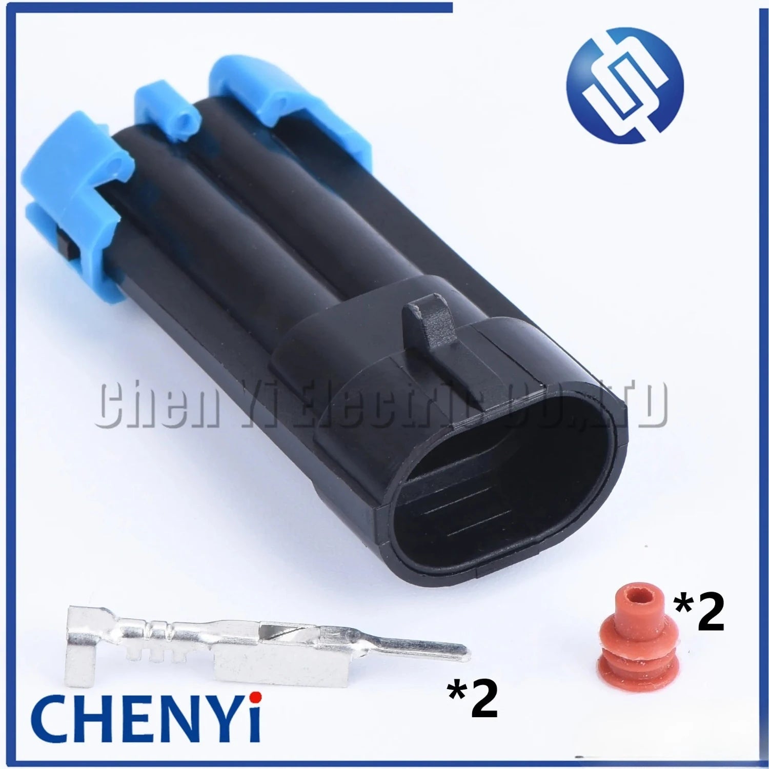 2sets 2 Pin Sealed automotive waterproof connector Male or Female Housing Connector 12052641 12162000