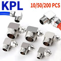 KPL Nickel-Plated Copper Pneumatic Quick Connector 1/8 1/4 3/8 1/2 Thread Fitting for Air Compressor Hydraulic System 4 6 8 10