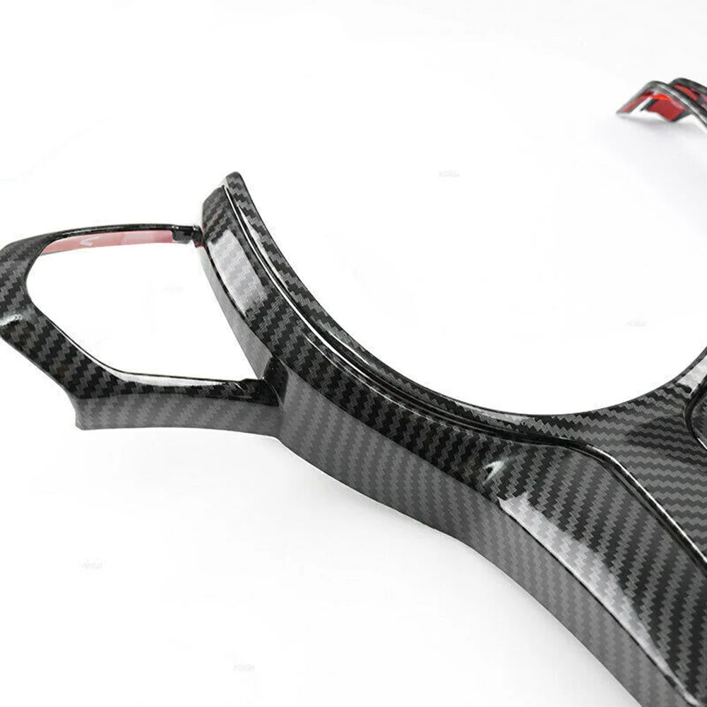 ABS Carbon Steering Wheel Cover Trim For BMW F Chassis F22 F30 F32 F10 F12 F15 Carbon Fiber Steering Wheel Lower Cover Trim