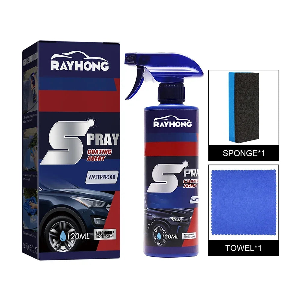 5PC Coating Renewal Agent 3 In 1 Ceramic Car Coating Spray Plastic Parts Refurbish Agent Fast-Acting Spray Waterless Wash amagi
