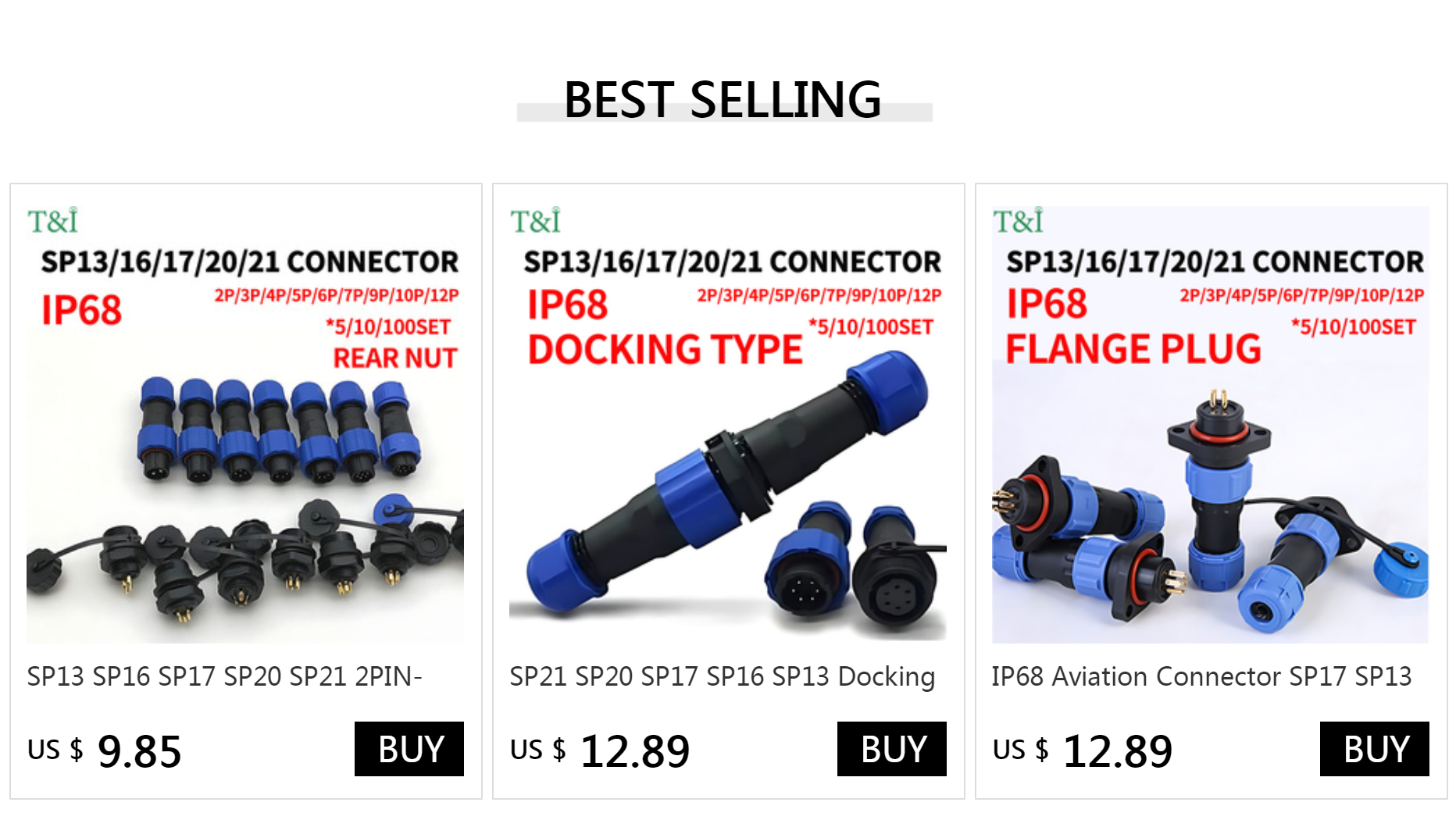 SP21 SP20 SP17 SP16 SP13 Docking 2P 3P 4P 5P 6P 7 12Pin IP68 Waterproof Aviation Connector,Panel Mount Connector Plug and Socket