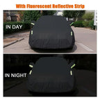 Universal For Audi A3 A4 A5 A6 A7 B7 B8 C5 Q2 Q3 Q5 7 Body Full Covers Black/Silver Outdoor Sun Snow Rain Protection Cover Amagi