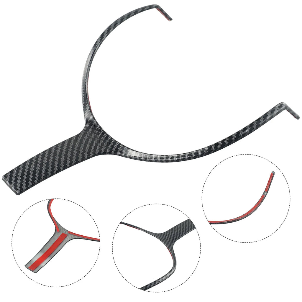 ABS Carbon Steering Wheel Cover Trim For BMW F Chassis F22 F30 F32 F10 F12 F15 Carbon Fiber Steering Wheel Lower Cover Trim
