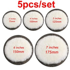 Car Wool Polish Pad 5 Sizes Disc Car Waxing Polishing Buffing Cars Paint Care Polisher Pads Auto Washing Cleaning Accessories