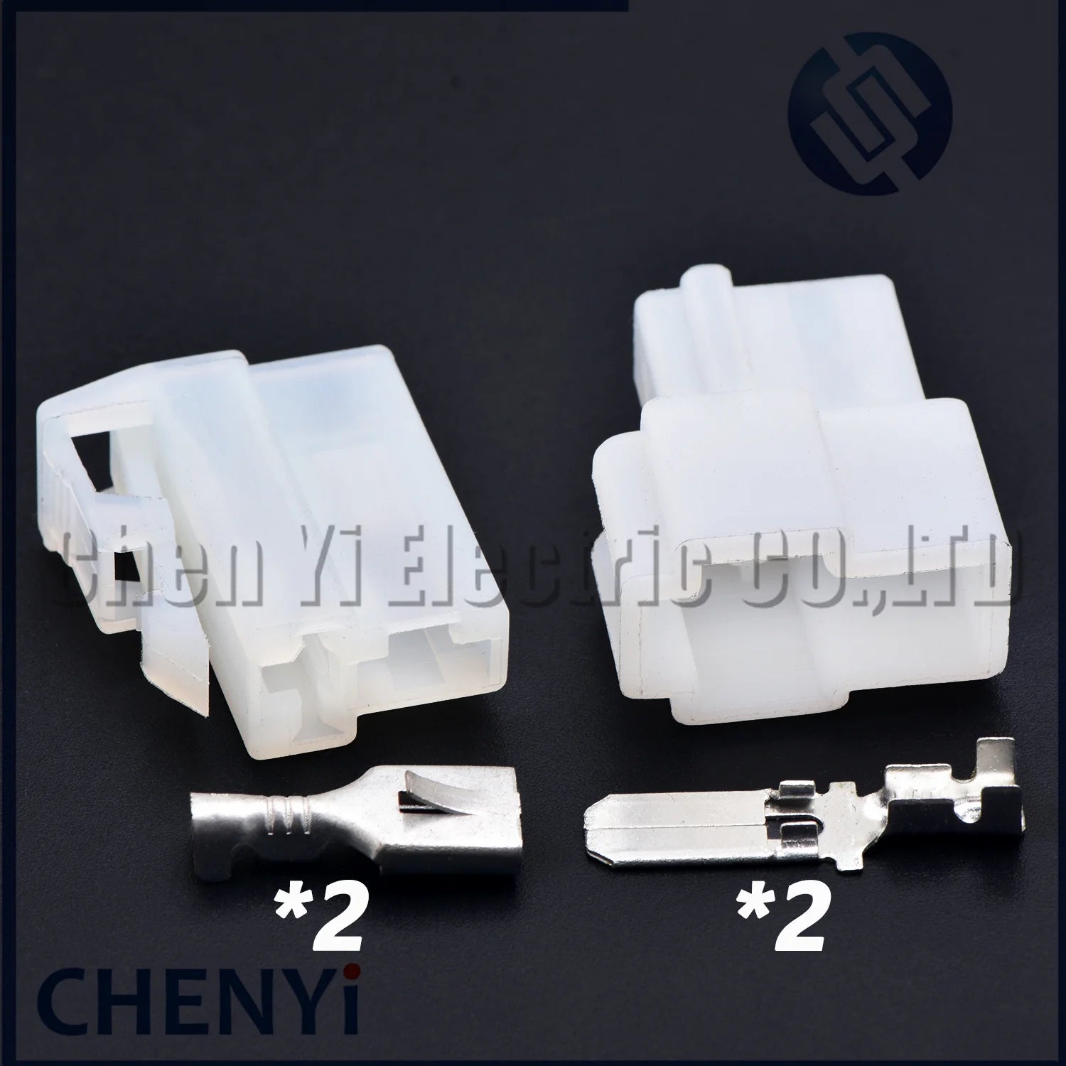 2 Pin male or female Automotive Connector 6.3 mm Series Plug with Pins For Car DJ7022A-6.3-11 6070-2471 6070-2481