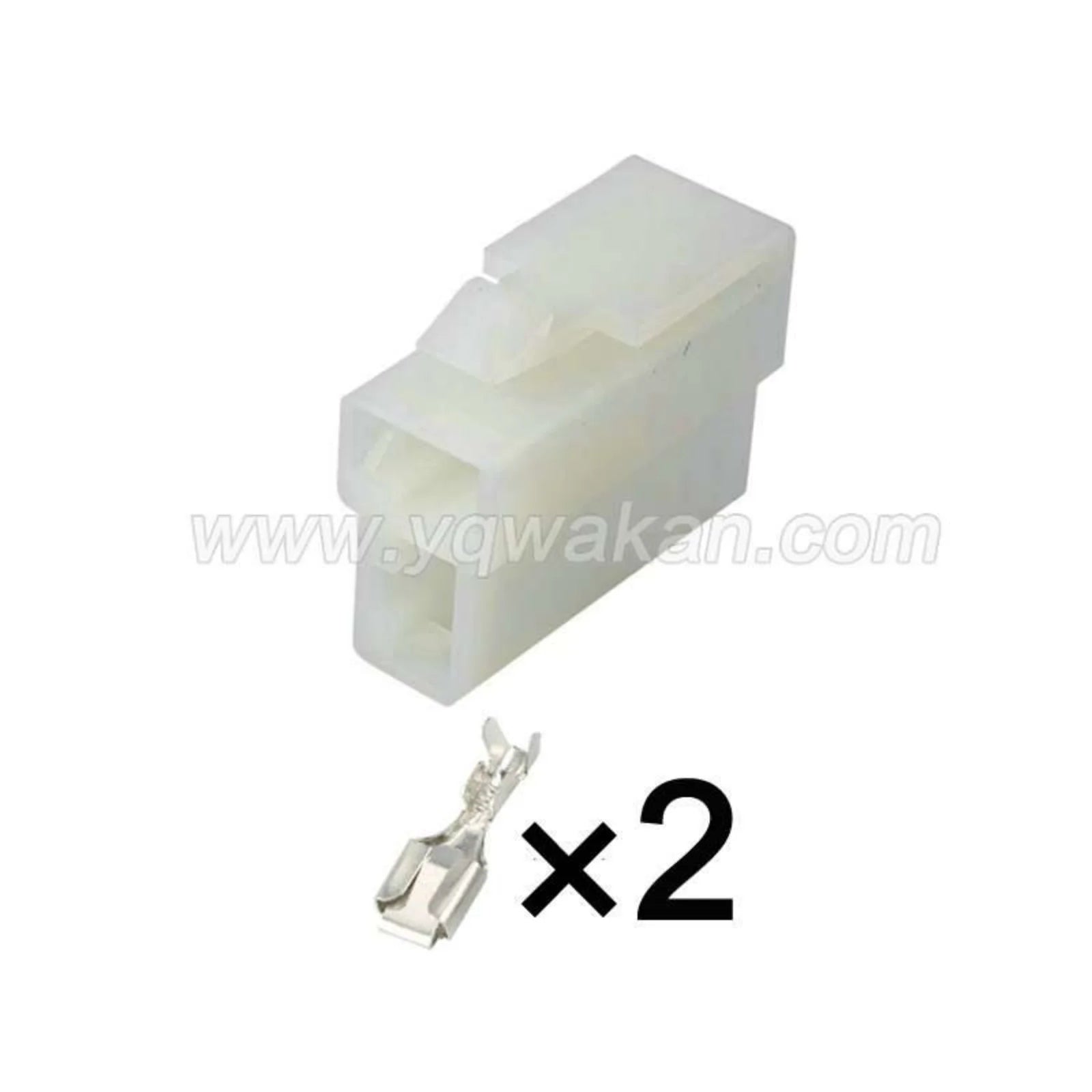 2PIN Automobile Connector 6.3mm Series Male Female Unsealed Connectors Wiring Harness Housing With Terminal