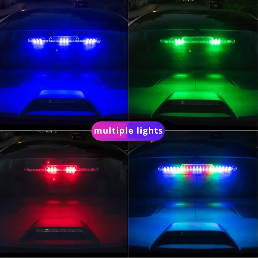 LED Strobe Police Lights Anti Collision Light For Auto Emergency Grill Warning Lamp 21led Windshield Bar Traffic Car Amagi