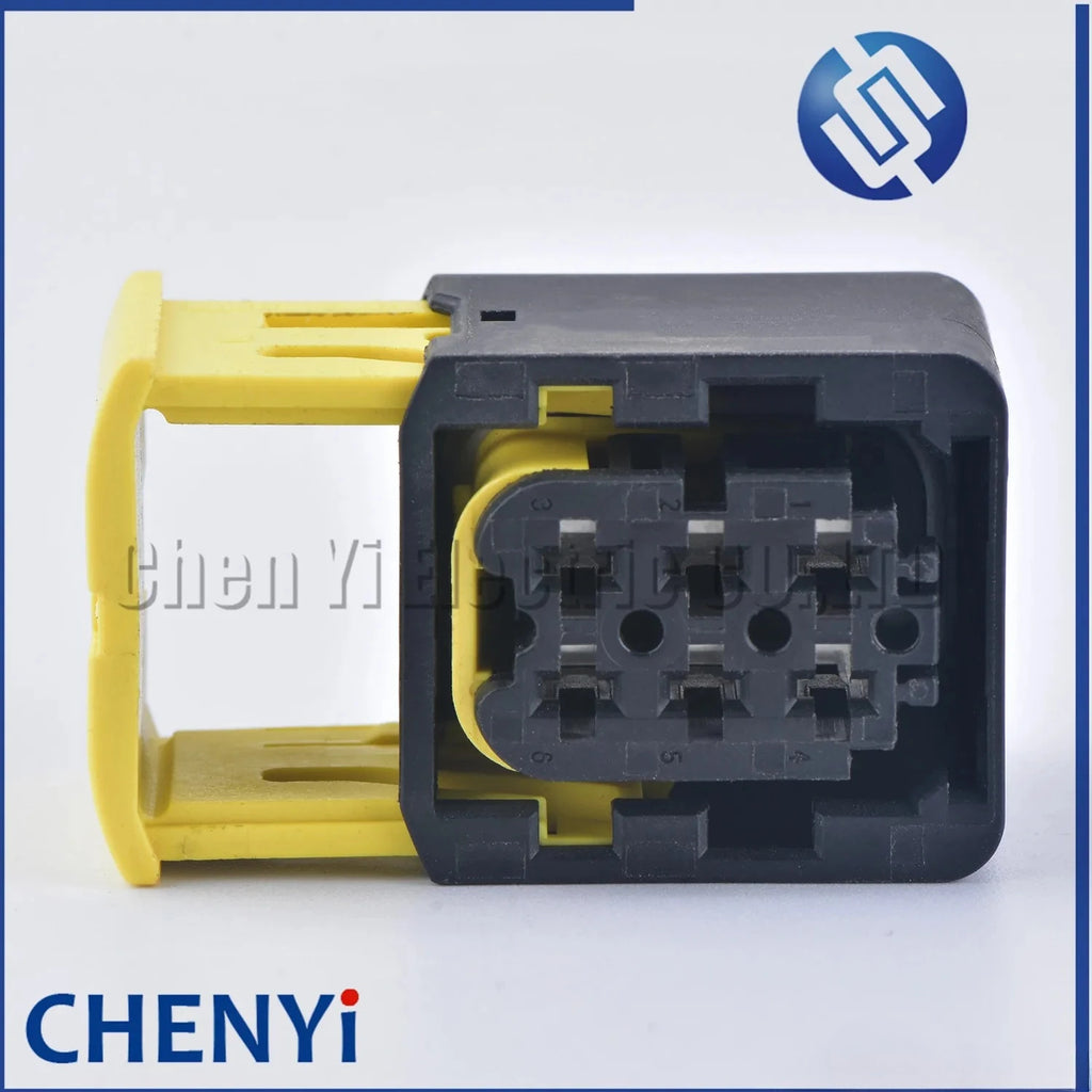 1 Set 6 Pin 2.8mm Series female Black Auto Plastic Housing Electrical Connector Car Cable Harness Socket Auto Parts 1-1418437-1