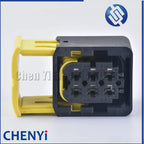 1 Set 6 Pin 2.8mm Series female Black Auto Plastic Housing Electrical Connector Car Cable Harness Socket Auto Parts 1-1418437-1