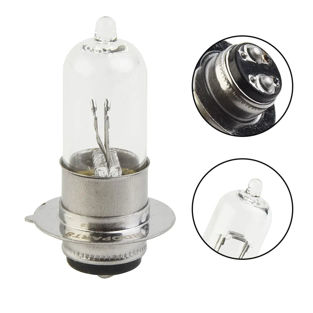 35W Motorcycle Headlight Halogen Bulb 12V Halogen Bulb 12V Super Bright H6 T19 P15D Motorcycle Headlight Bulbs Lamp