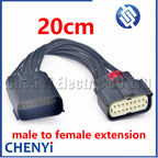 16 Pin Headlight Socket Automotive Lamp Light Connector For Ford Focus Mondeo EDGE Fiesta 33472-1740 33472-1601 with wire
