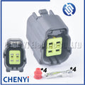 1 set 4 Pin female Automotive waterproof connector O2 Oxygen sensor plug sensor plug For Nissan 370Z