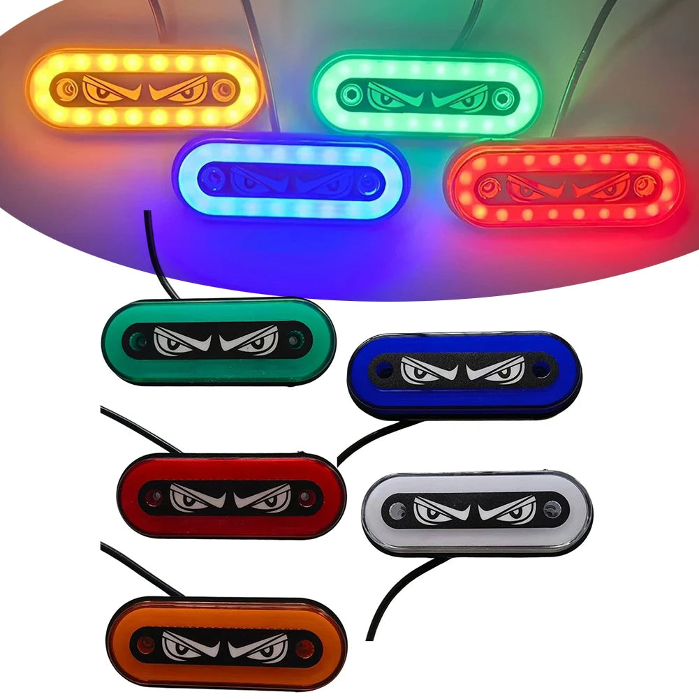 12V/24V Led Side Marker Light Truck Motorcycle Eyes Tail Light LED Flashing Signal Lamp For Car Truck Accessories
