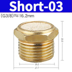 Air Fittings Brass Control Muffler Compressed Air Pneumatic Exhaust Muffler The Electromagnetic Valve Scarf Connector