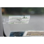 Car Vehicle Parking Ticket Permit Holder Clip Sticker Windscreen Fastener Kit Plastic Permit Card Holder Clip Sticker Car Parts