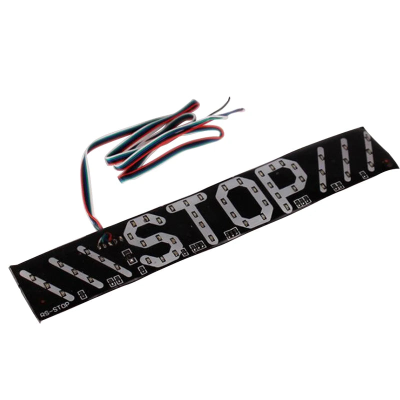 4LED Universal Motorcycle Stripe Stop Lamp Turning Left/right Waterproof Rear Tail Turn Signal License Plate Light DRL Lamp