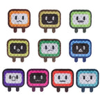 10/20PCS Car Stickers Decorative Reflective Motorcycle Personality Cute Square Auto Body Stickers Helmets Shielding Scratches
