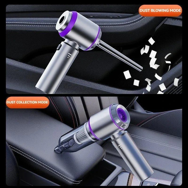 3 In 1 Compressed Air Duster Cordless Dust Blower 6000mAh Rechargeable 290000PA Vacuum Cleaner Electric Air Pump Portable Car