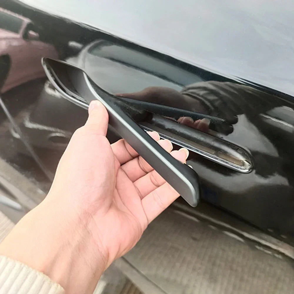 Suitable for Tesla New Model3/ModelY Door Handle Sticking Scratch-resistant Carbon Fiber Y Modified Decorative Accessories Amagi